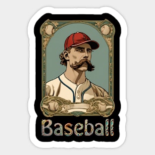 Vintage Baseball Sticker